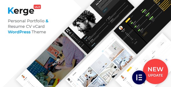 Kerge – Resume WordPress Theme