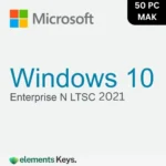 Windows 10 Enterprise N LTSC 2021 MAK Key 50 PC – Lifetime Validity