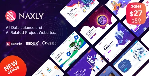 Naxly - Data Science & Analytics WordPress Theme