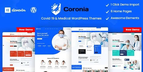 Coronia - Covid 19 & Medical WordPress Themes