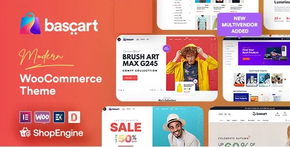 Bascart - Multivendor Marketplace & Woocommerce WordPress Theme with Builder