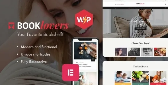 Booklovers - Publishing House & Book Store WordPress Theme + RTL