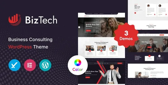 Biztech - Corporate & Consulting Business WordPress Theme + RTL