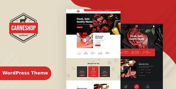 CarneShop - Butcher & Meat Shop WordPress Theme + RTL