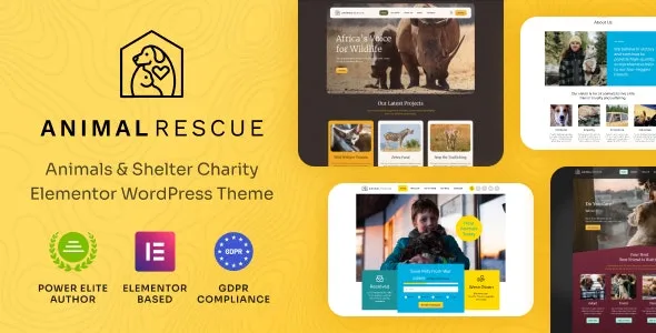 Animal Rescue - Shelter Charity WordPress Theme