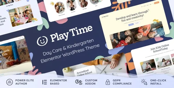 Play Time - Day Care & Kindergarten WordPress Theme