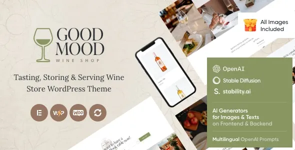 Good Mood - Wine Shop WordPress Theme