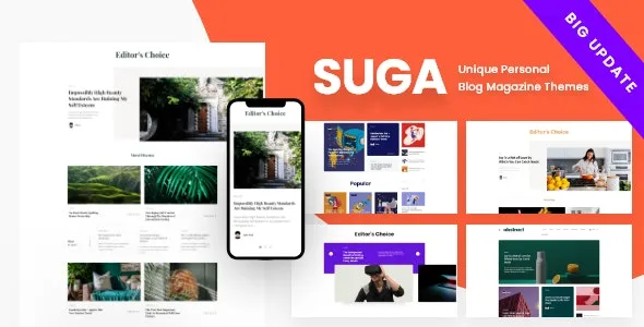 Suga - Magazine and Newspaper WordPress Theme