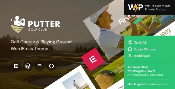 Putter - Golf Course & Playing Ground WordPress Theme