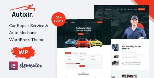 Autixir - Car Repair Service & Auto Mechanic WordPress Theme