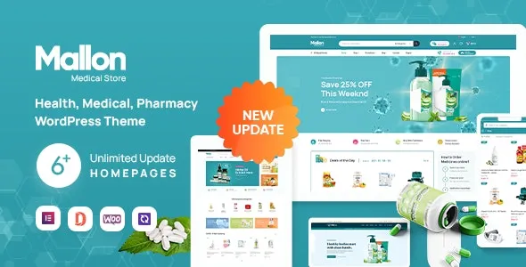 Mallon - Medical Store Elementor WooCommerce WordPress Theme