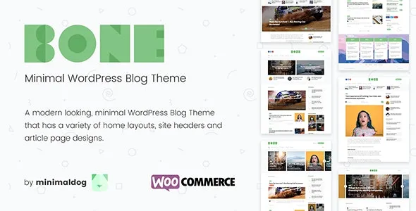 Bone - Minimal & Clean WordPress Blog Theme