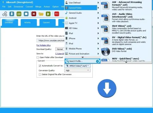 Allavsoft – Video and Music Downloader