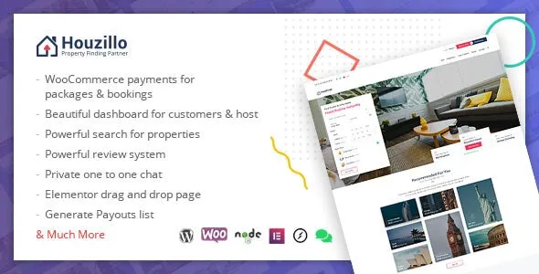 Houzillo - Bookings and Rental WordPress Theme