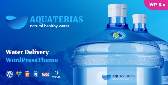 Aquaterias - Bottled Drinking Water Delivery WordPress Theme