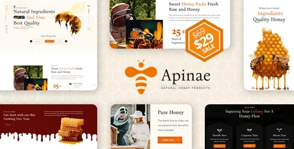 Apinae - Beekeeping and Honey Shop WordPress Theme