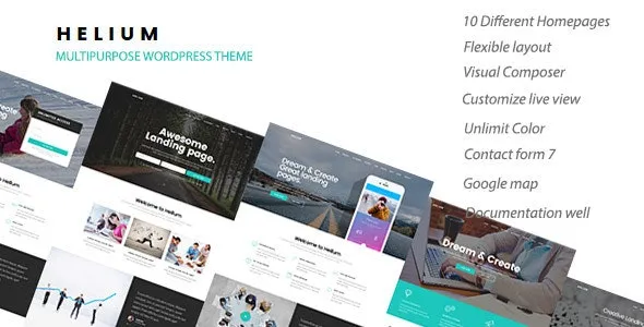 Helium - 10 in 1 Marketing WordPress Theme