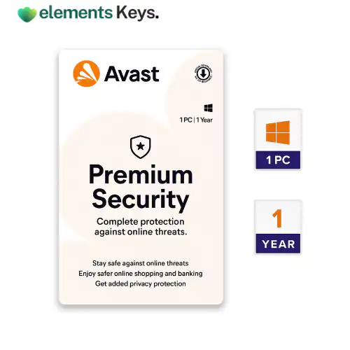 Avast Premium Security 1 PC for 1 Year