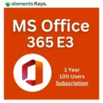 MS Office 365 E3 100 Users | 1 Year
