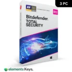 Bitdefender Total Security 3 Device – 1 Year