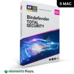 Bitdefender Total Security 5 Device – 3 Year (Windows / Mac / Android / iOS)