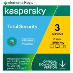 Kaspersky Total Security Bind Key 3 Device 3 Year