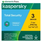 Kaspersky Total Security Bind Key 3 Device 1 Year