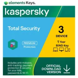 Kaspersky Total Security Bind Key 3 Device 1 Year