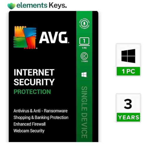 AVG Internet Security (1 User, 3 Years)