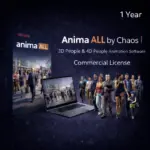 Anima ALL by Chaos – 3D People & 4D People Animation Software for 1 Year | Commercial License