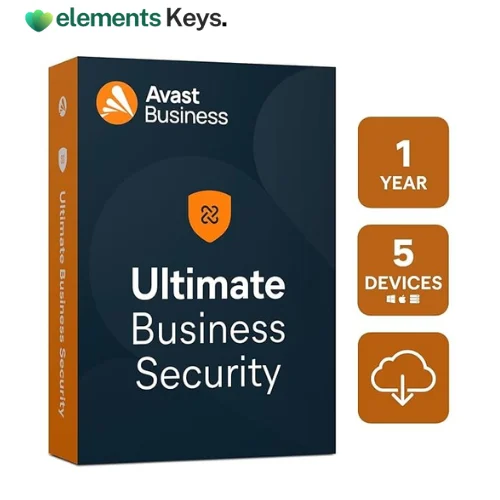 Avast Ultimate Business Security | 5 Devices, 1 Year | Endpoint Protection, VPN, Ransomware & Phishing Defense | Windows, MacOS & Server