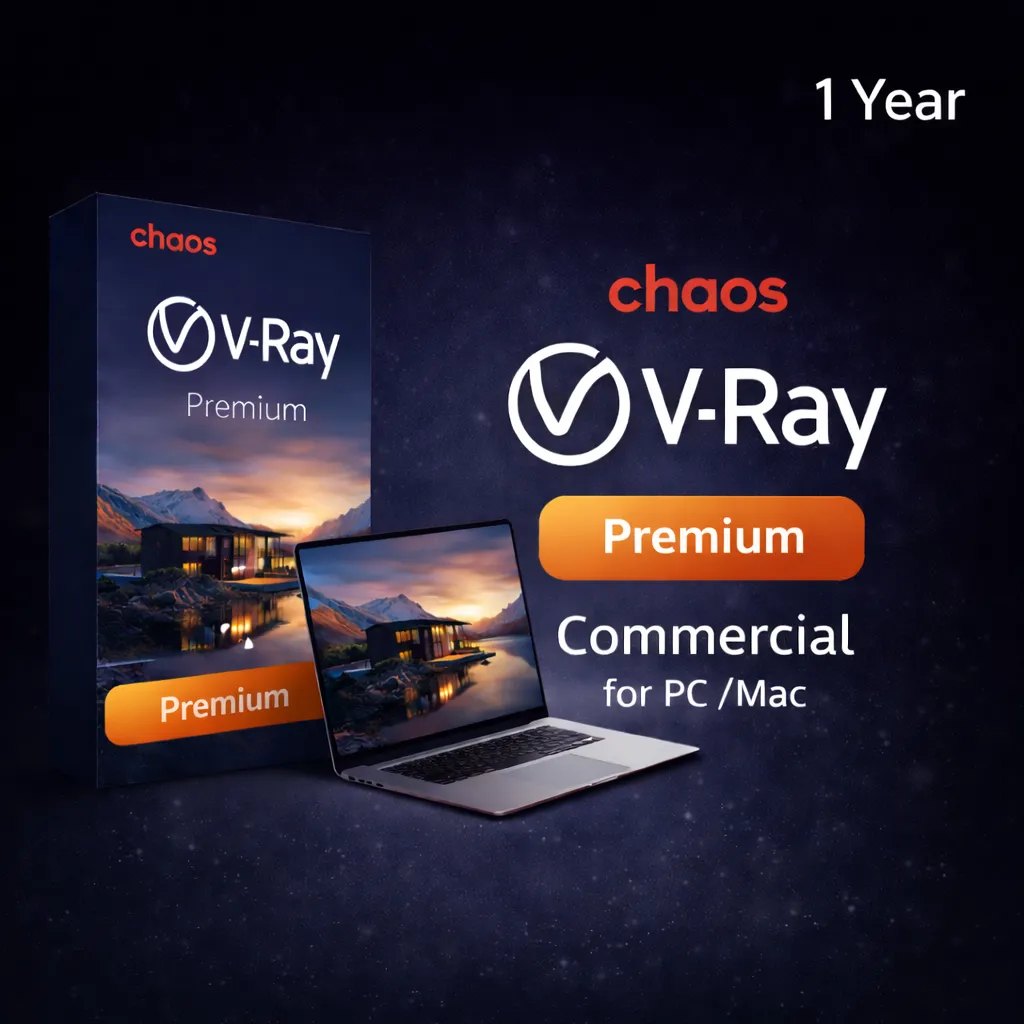 Chaos V-Ray Premium – Commercial - 1 Year Subscription for PC/Mac Renderer Genuine