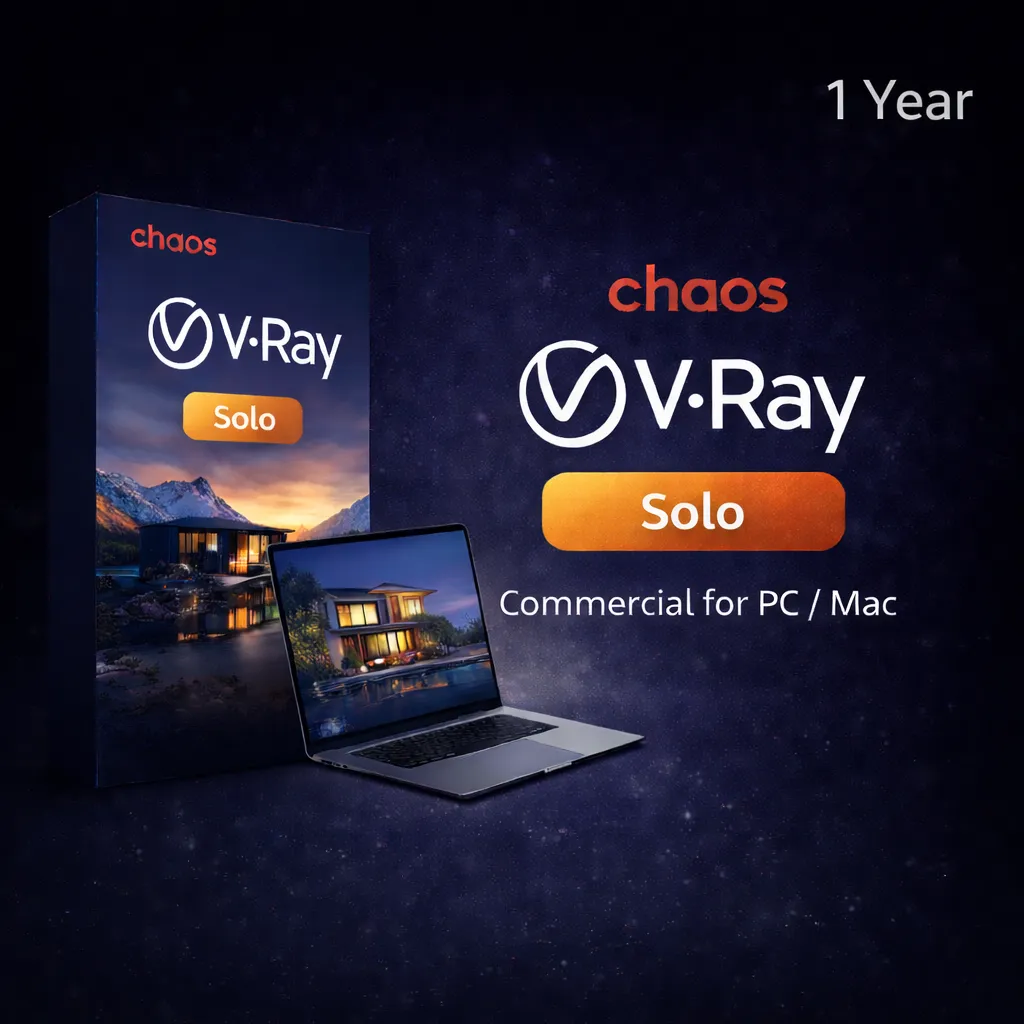 V-Ray Solo – Commercial | 1 Year Subscription for PC/Mac Renderer Genuine