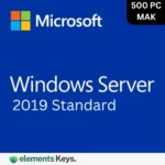Windows Server 2019 standard mak 500 user