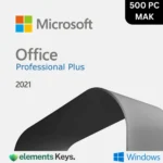Office Professional Plus 2021 – 500 User MAK