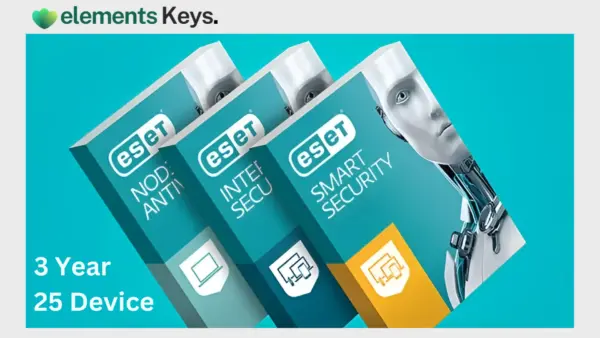 ESET Internet Security/NOD32 AntiVirus Bind Key 25 Device 3 Year