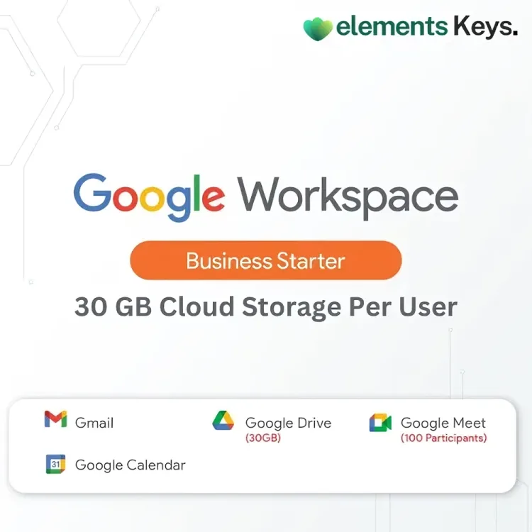 G Suite Email | Google Workspace Business Starter | 30 GB Storage