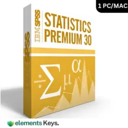 IBM SPSS Statistics Premium Subscription 30 Version 1 PC/Mac 1 Key