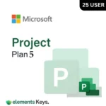 Microsoft Planner and Project Plan 5 for 25 User