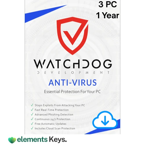 Watchdog Anti-Virus - 1-Year | 3-PC
