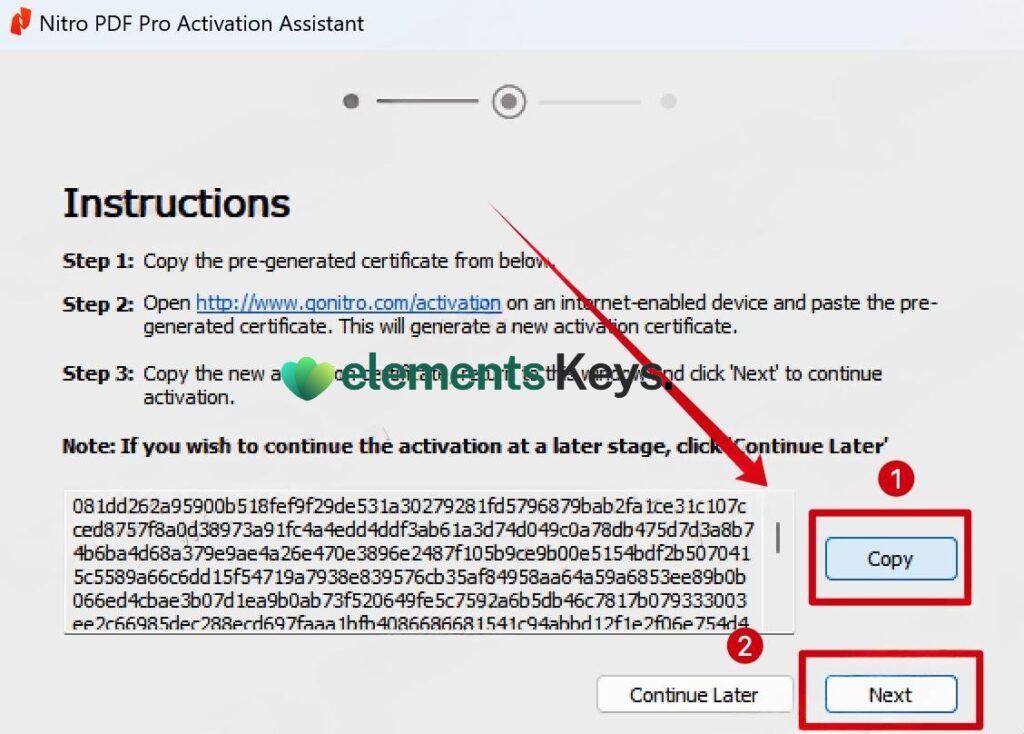 Nitro PDF Pro 14/13 Activation Step