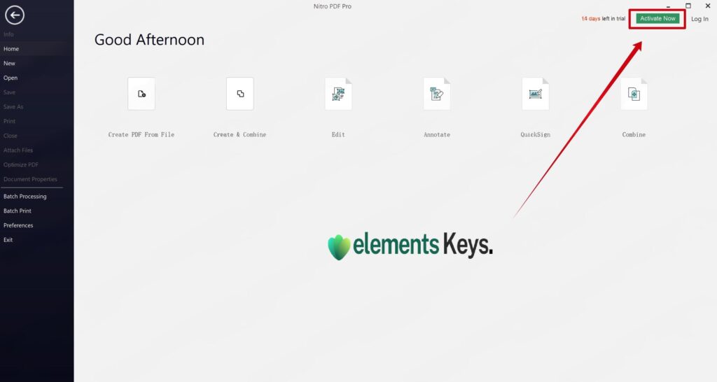 Nitro PDF Pro 14/13 Activation Step