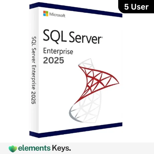 SQL Server 2025 Enterprise License 5 User – Lifetime