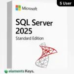 SQL Server 2025 Standard License 5 User – Lifetime