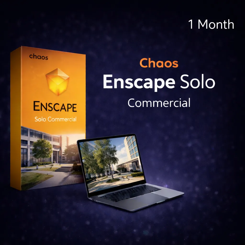 Chaos Enscape solo (Commercial) - Real-Time Rendering and Virtual Reality | 1 Month Subscription