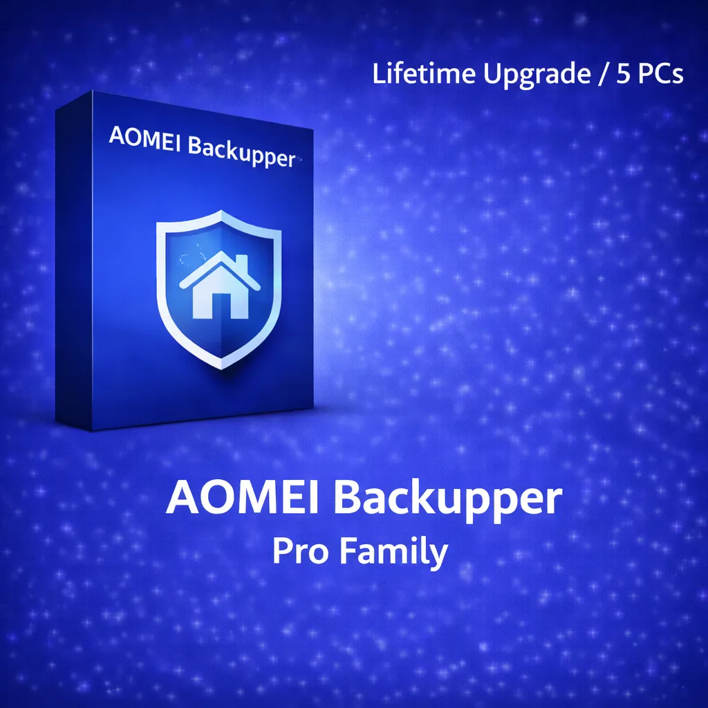 AOMEI Backupper Pro Family (Lifetime Upgrade / 5 PCs)