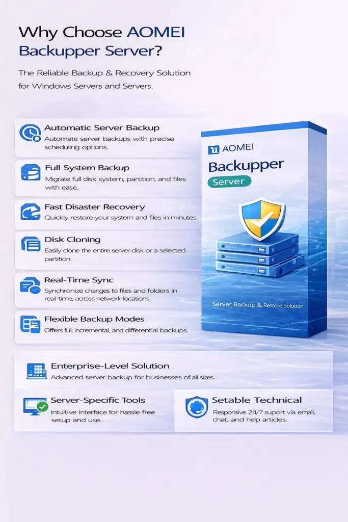 AOMEI Backupper Server (1 Year / 1 Server) 1 AOMEI Backupper Server (1 Year / 1 Server)