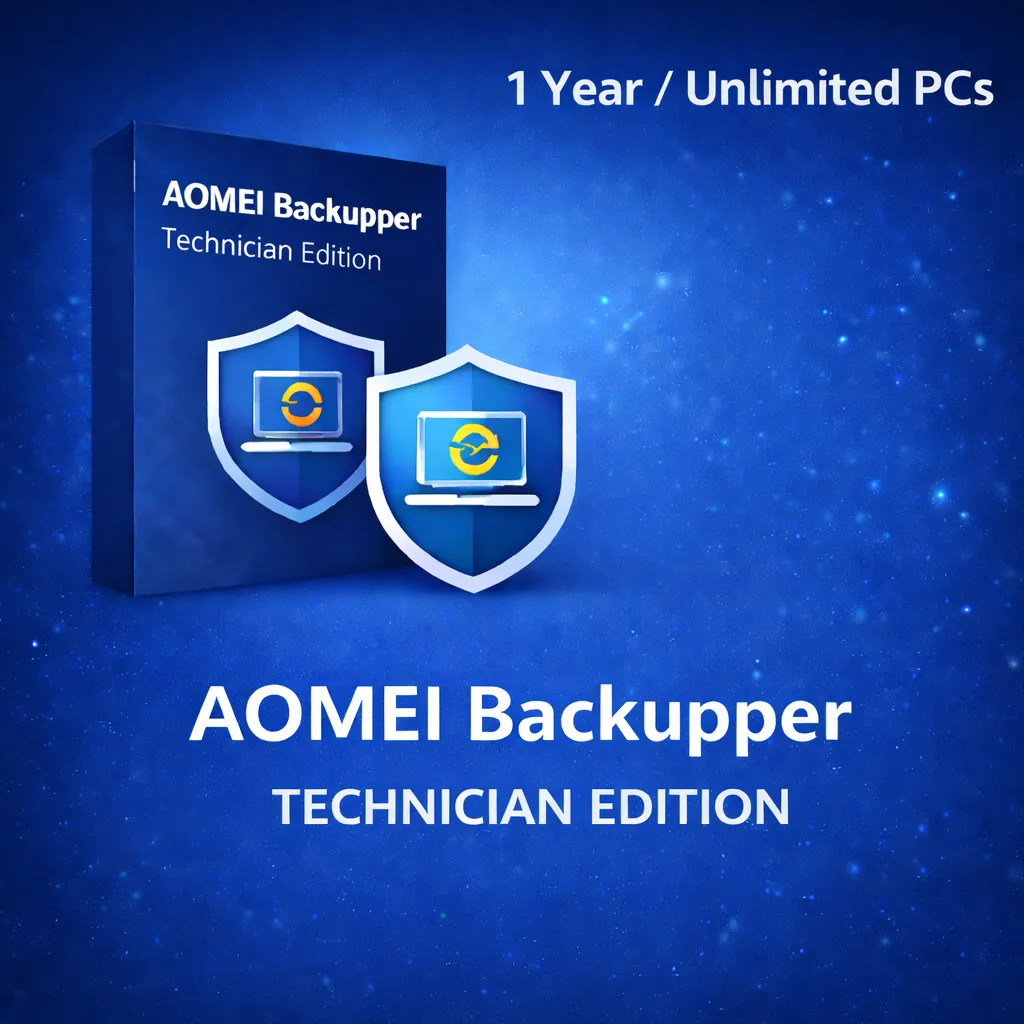 AOMEI Backupper Technician Edition (1 Year / Unlimited PCs)