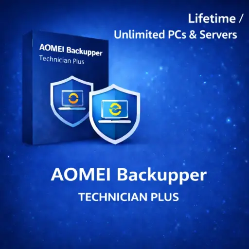 AOMEI Backupper Technician Plus (Lifetime Upgrades / Unlimited PCs & Servers)