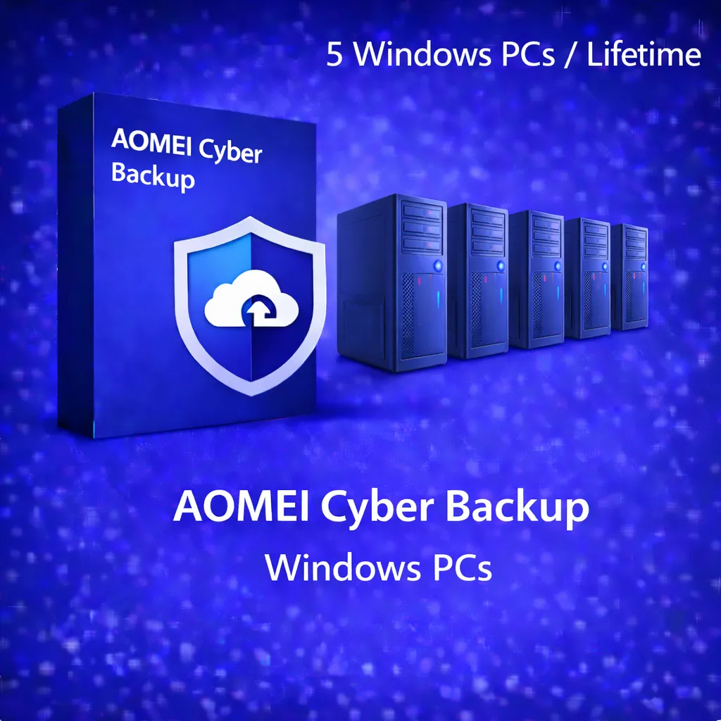AOMEI Cyber Backup - 5 Windows PCs | Lifetime